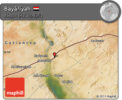 Satellite Map of Bayāḑīyah