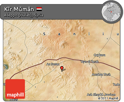 Satellite Map of Kīr Mūmān