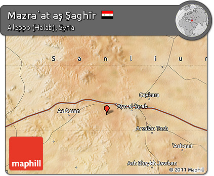Satellite Map of Mazra`at Aş Şaghīr