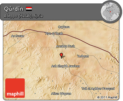 Satellite Map of Qūrdīn