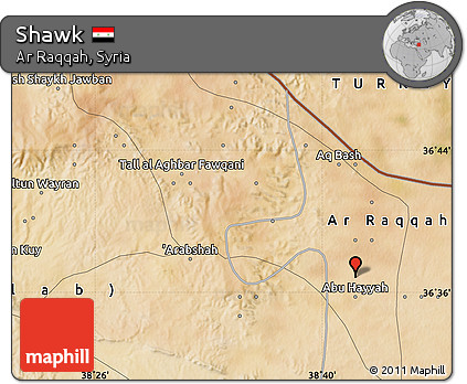 Satellite Map of Shawk