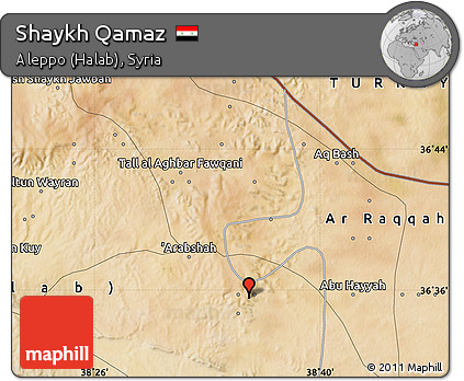 Satellite Map of Shaykh Qamaz