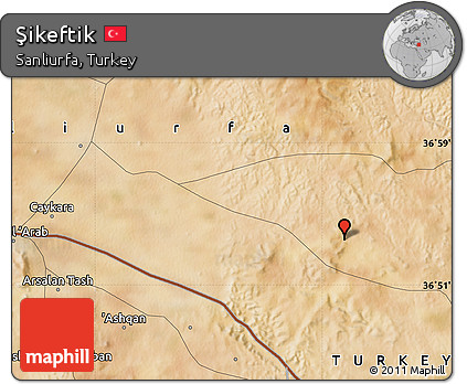 Satellite Map of Şikeftik