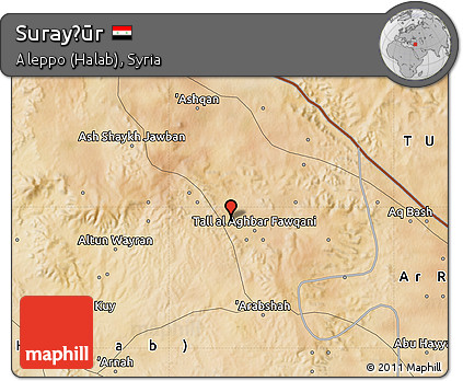 Satellite Map of Surayḩūr