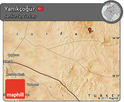 Satellite Map of Yanıkçöğür
