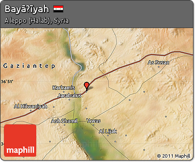 Satellite Map of Bayāḑīyah