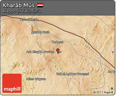 Satellite Map of Kharāb Mūs