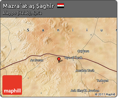 Satellite Map of Mazra`at Aş Şaghīr