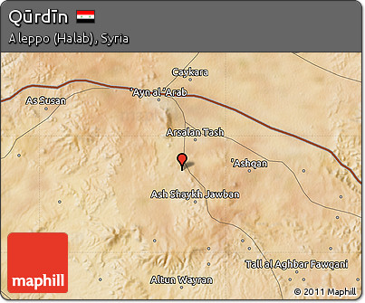Satellite Map of Qūrdīn