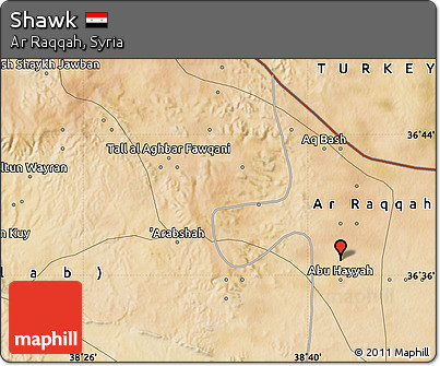 Satellite Map of Shawk