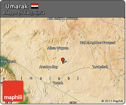 Satellite Map of `Umarak