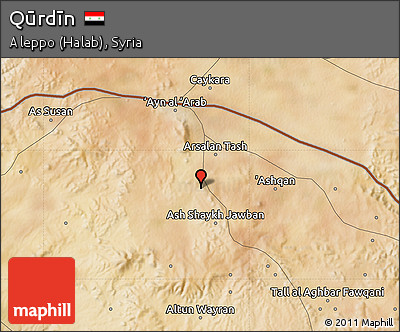 Satellite Map of Qūrdīn