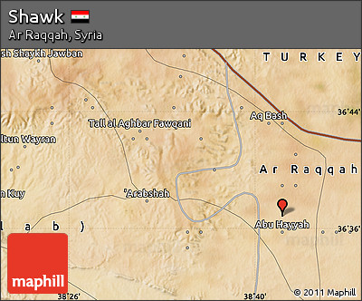 Satellite Map of Shawk