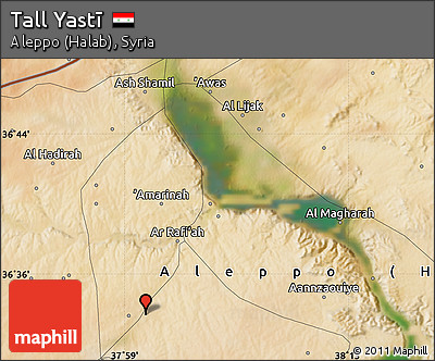 Satellite Map of Tall Yastī