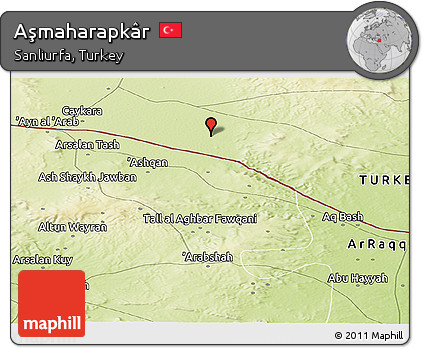 Physical Panoramic Map of Aşmaharapkâr