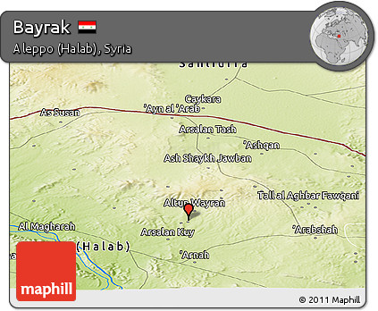Physical Panoramic Map of Bayrak