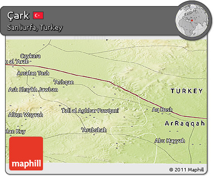 Physical Panoramic Map of Çark