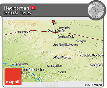 Physical Panoramic Map of Hacıosman
