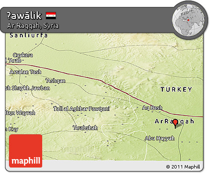Physical Panoramic Map of Ḩawālik