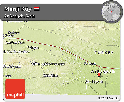 Physical Panoramic Map of Manjī Kūy