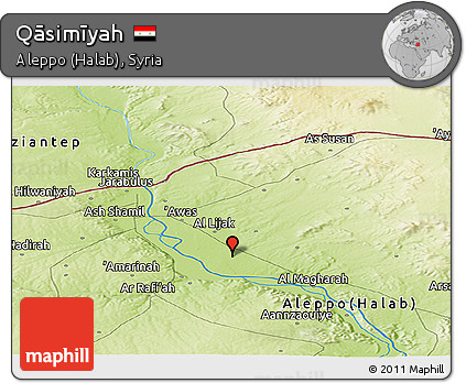 Physical Panoramic Map of Qāsimīyah