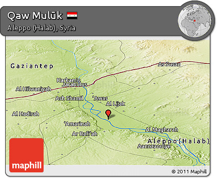 Physical Panoramic Map of Qaw Mulūk
