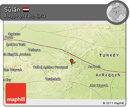 Physical Panoramic Map of Sūlān