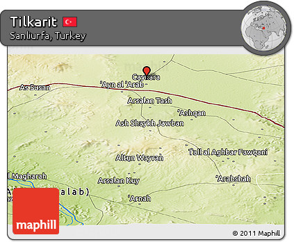 Physical Panoramic Map of Tilkarit