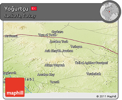 Physical Panoramic Map of Yoğurtçu