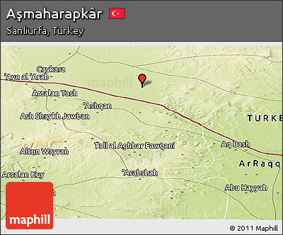 Physical Panoramic Map of Aşmaharapkâr