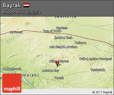 Physical Panoramic Map of Bayrak