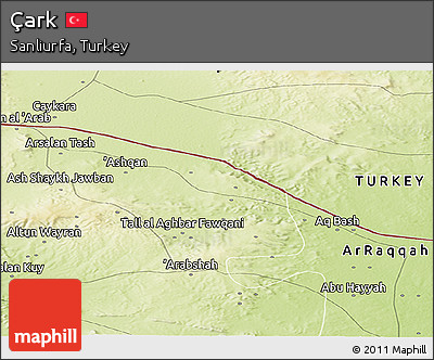 Physical Panoramic Map of Çark