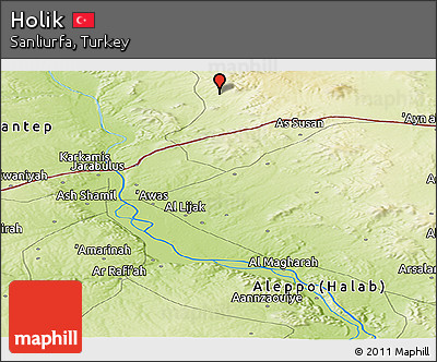 Physical Panoramic Map of Holik