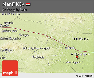 Physical Panoramic Map of Manjī Kūy
