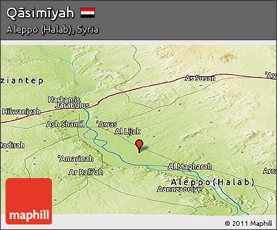 Physical Panoramic Map of Qāsimīyah