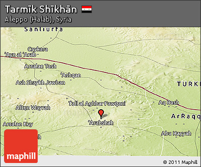 Physical Panoramic Map of Tarmīk Shīkhān