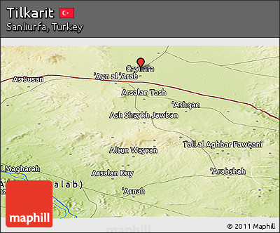 Physical Panoramic Map of Tilkarit