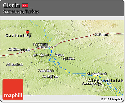 Physical Panoramic Map of Cisrin