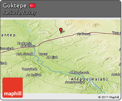 Physical Panoramic Map of Göktepe