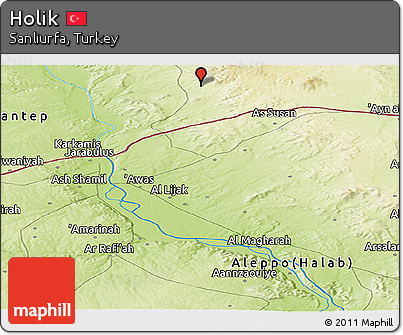Physical Panoramic Map of Holik