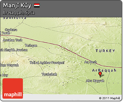 Physical Panoramic Map of Manjī Kūy