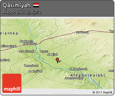 Physical Panoramic Map of Qāsimīyah