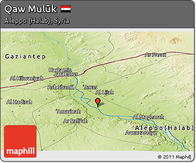 Physical Panoramic Map of Qaw Mulūk