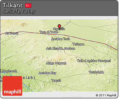 Physical Panoramic Map of Tilkarit