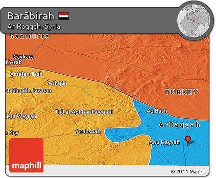 Political Panoramic Map of Barābirah
