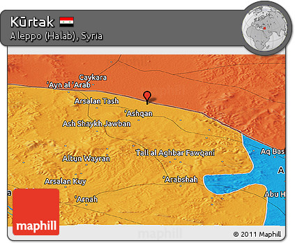 Political Panoramic Map of Kūrtak