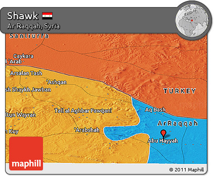 Political Panoramic Map of Shawk