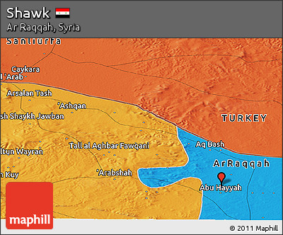 Political Panoramic Map of Shawk