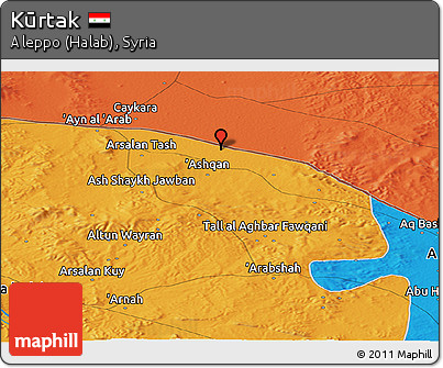 Political Panoramic Map of Kūrtak