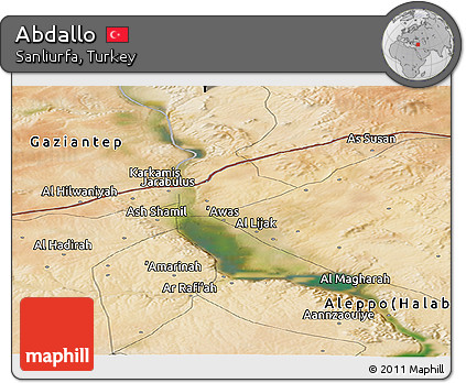 Satellite Panoramic Map of Abdallo